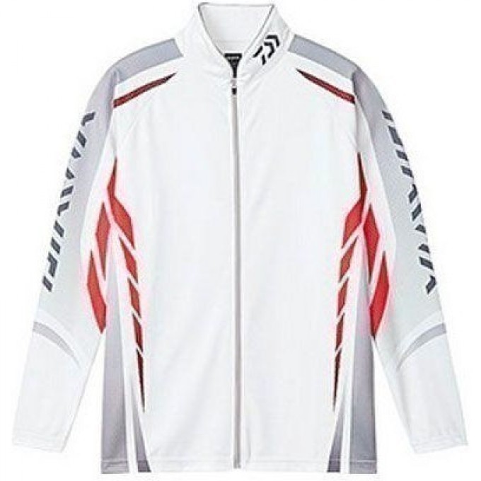 Рыболовная рубашка DAIWA Polo long sleeve Wicksensor DE-7504 White 2XL 4960652944250